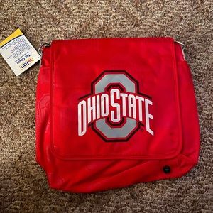 NCAA Licensed Buckeyes Messenger Diaper Bag NWT